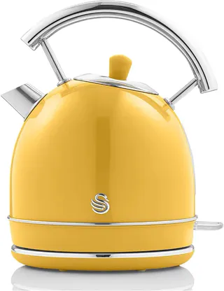 SWAN Retro Waterkoker 1,8L Vintage Draadloos Geel — miniatuur 2