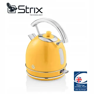 SWAN Retro Waterkoker 1,8L Vintage Draadloos Geel — miniatuur 5