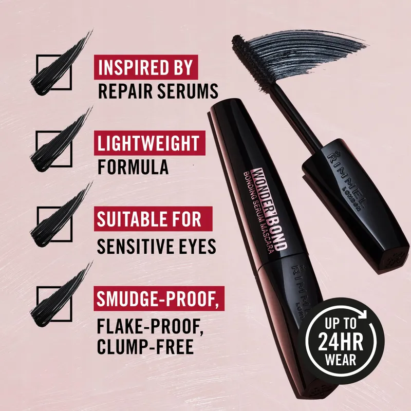 RIMMEL LONDON Wonder' Bond Mascara Verdikkend 11ml Zwart — foto 2