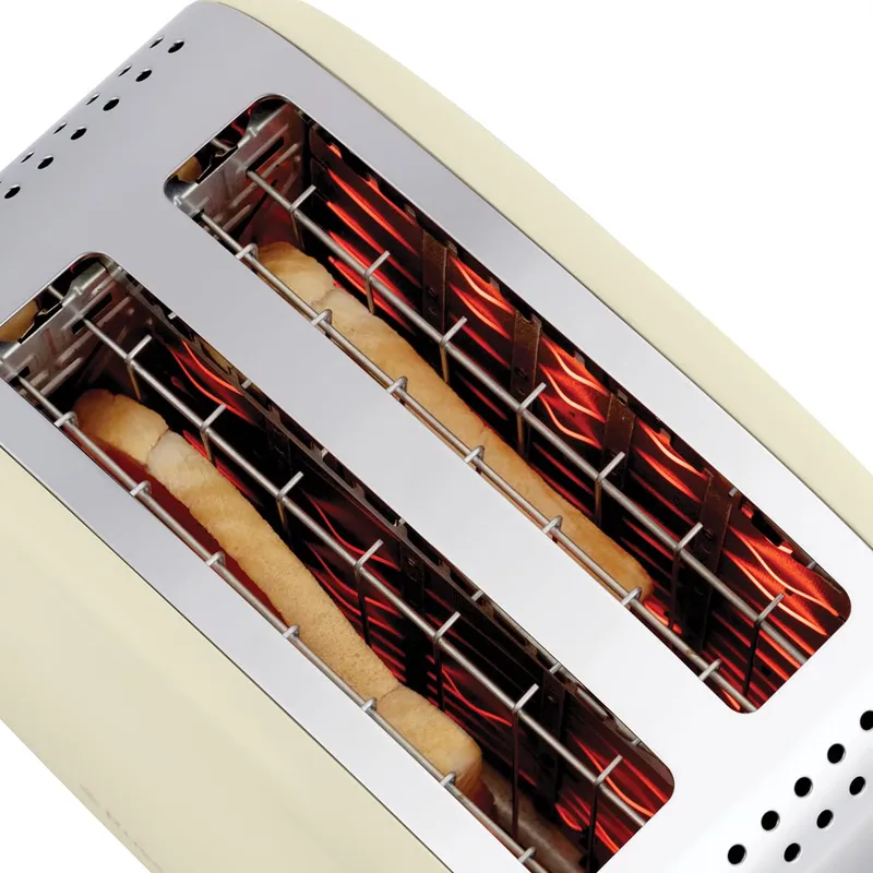RUSSELL HOBBS Broodrooster 2 Sneden Roestvrij Staal Brede Sleuven 1600W — foto 6