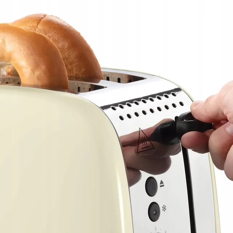 RUSSELL HOBBS Broodrooster 2 Sneden Roestvrij Staal Brede Sleuven 1600W — foto 4