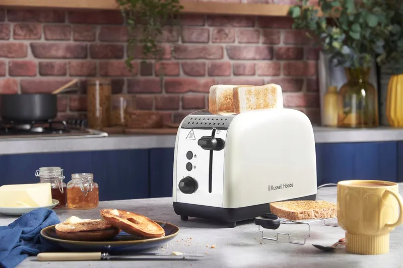 RUSSELL HOBBS Broodrooster 2 Sneden Roestvrij Staal Brede Sleuven 1600W — foto 2