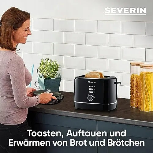SEVERIN Broodrooster 2 Sneden 850W Zwart — foto 3