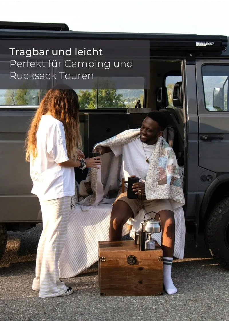 LAMBDA COFFEE Geysir Waterketel 1L Roestvrij Staal Camping — foto 5