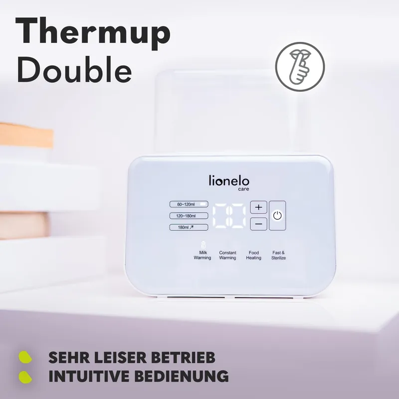 LIONELO Thermup Flessenwarmer 2 Flessen Sterilisatie Defrost — foto 8