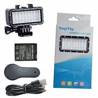 SUPTIG Duiklicht LED Waterdicht High Power Voor Actiecamera's — miniatuur 7