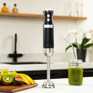 WESTINGHOUSE Retro Staafmixer 600W 4 Snelheden Turbo Roestvrij Staal — miniatuur 7