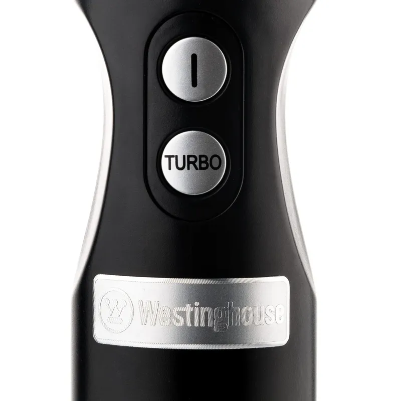 WESTINGHOUSE Retro Staafmixer 600W 4 Snelheden Turbo Roestvrij Staal — foto 2