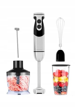 MEGAWISE Pro Titanium 5-in-1 Staafmixer 400W 12 Snelheden Zwart — miniatuur 1