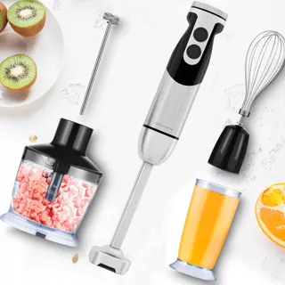 MEGAWISE Pro Titanium 5-in-1 Staafmixer 400W 12 Snelheden Zwart — miniatuur 2