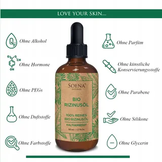 Bio Ricinusolie 100% Puur Koudgeperst Haar Wimpers Wenkbrauwen Huid — miniatuur 3