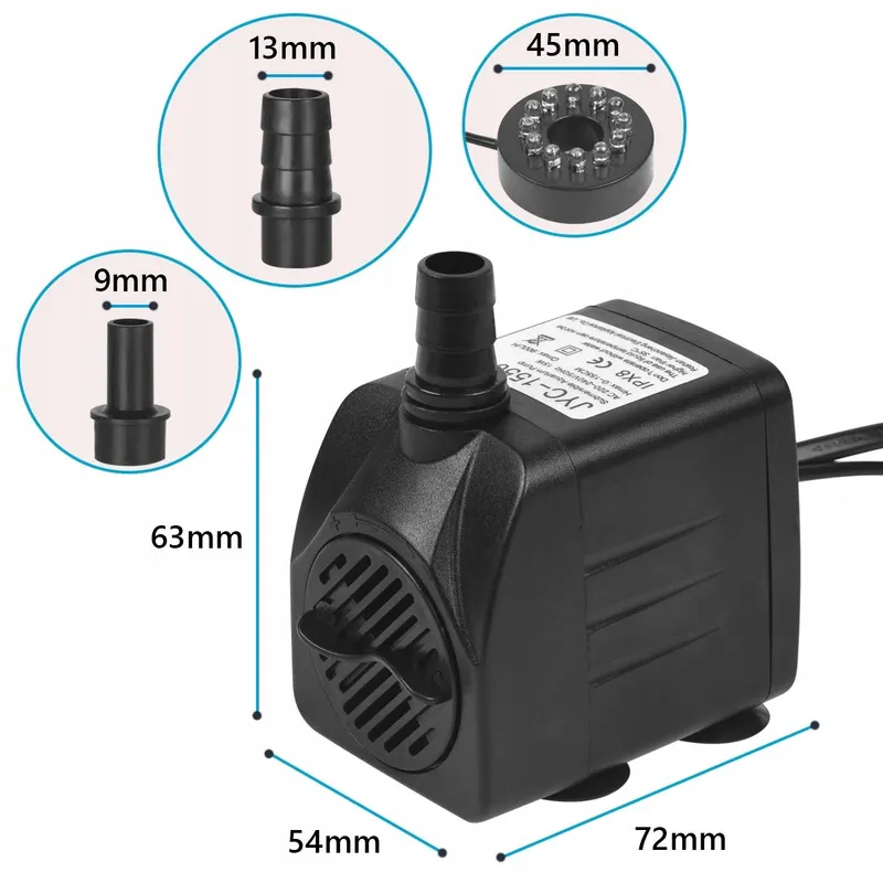 FLINTRONIC LED Waterpomp Aquarium 15W 4 Kleuren Stil Tuin — foto 3
