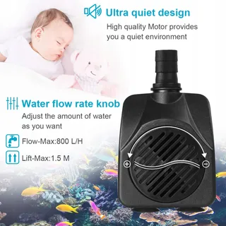 FLINTRONIC LED Waterpomp Aquarium 15W 4 Kleuren Stil Tuin — miniatuur 5