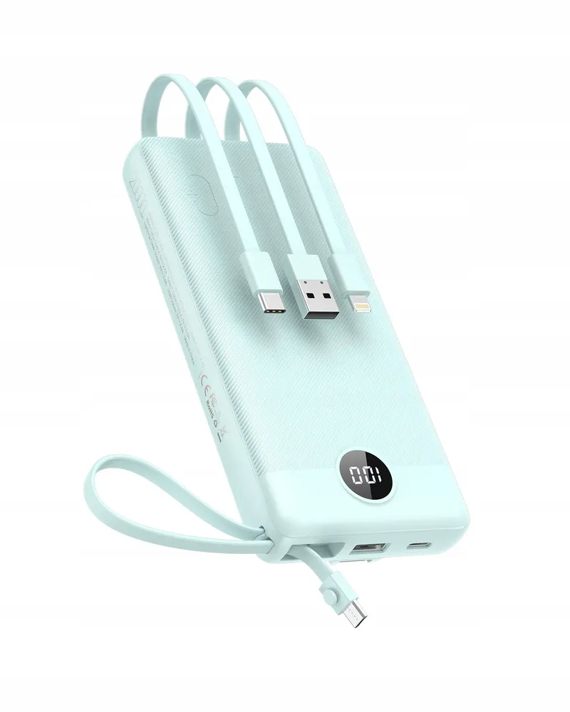 VEEKTOMX Powerbank 20000mAh USB-C LED iPhone Samsung Huawei — foto 1