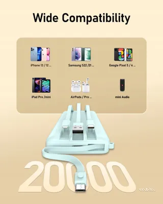 VEEKTOMX Powerbank 20000mAh USB-C LED iPhone Samsung Huawei — miniatuur 7