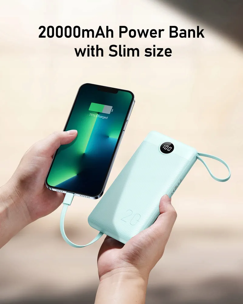 VEEKTOMX Powerbank 20000mAh USB-C LED iPhone Samsung Huawei — foto 8