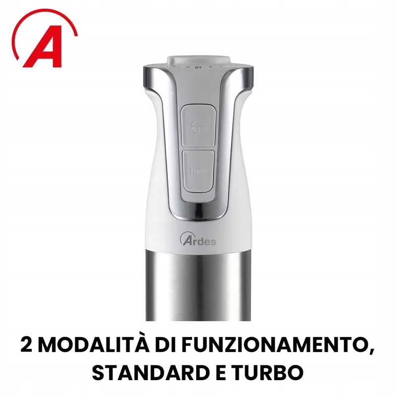 ARDES ARMIX02 NEO Professional Staafmixer 4 Messen RVS 2 Snelheden — foto 6
