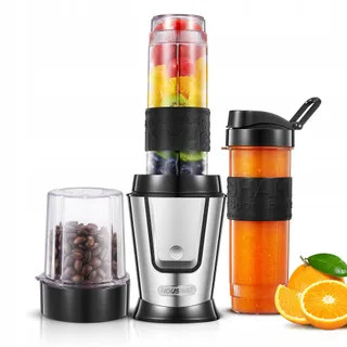HOUSNAT Smoothie Maker 500W Met Molen 2 Tritan Flessen 570ml — miniatuur 1