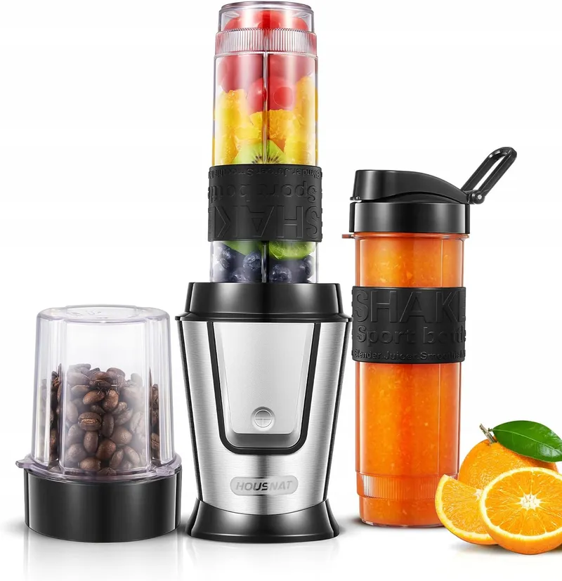 HOUSNAT Smoothie Maker 500W Met Molen 2 Tritan Flessen 570ml — foto 9