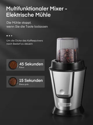 HOUSNAT Smoothie Maker 500W Met Molen 2 Tritan Flessen 570ml — miniatuur 3