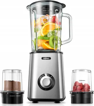 HOUSNAT Smoothie Maker 500W Met Molen 2 Tritan Flessen 570ml — miniatuur 14
