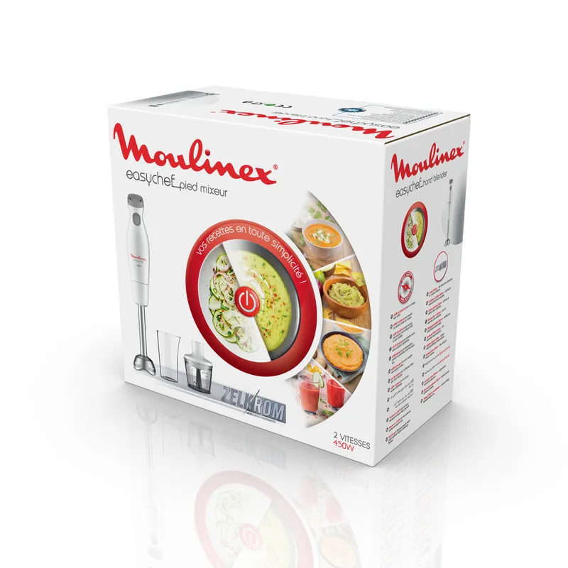 MOULINEX Staafmixer 2-in-1 450W Hakmolen 800ml 500ml 2 Snelheden — foto 8
