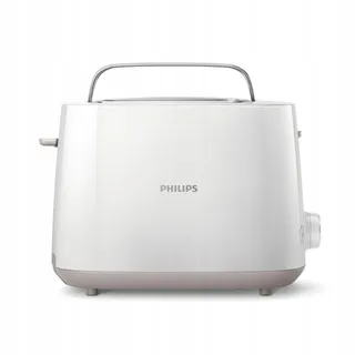 PHILIPS Broodrooster 2 Sneetjes 8 Standen Opzetrek Ontdooifunctie Wit — miniatuur 2