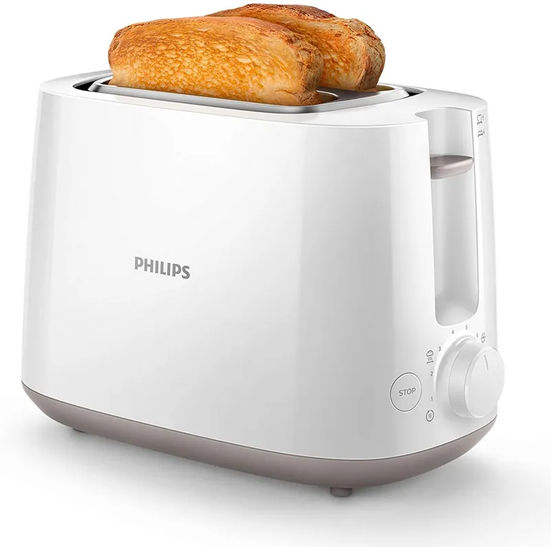 PHILIPS Broodrooster 2 Sneetjes 8 Standen Opzetrek Ontdooifunctie Wit — foto 9