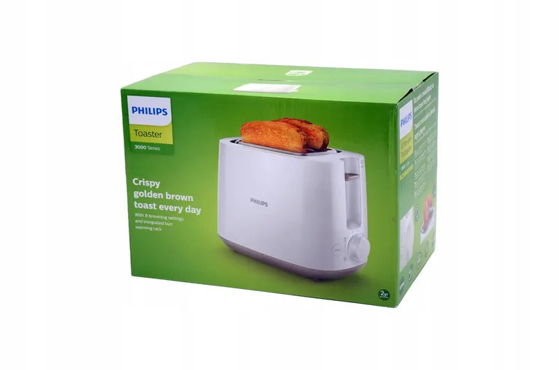 PHILIPS Broodrooster 2 Sneetjes 8 Standen Opzetrek Ontdooifunctie Wit — foto 15