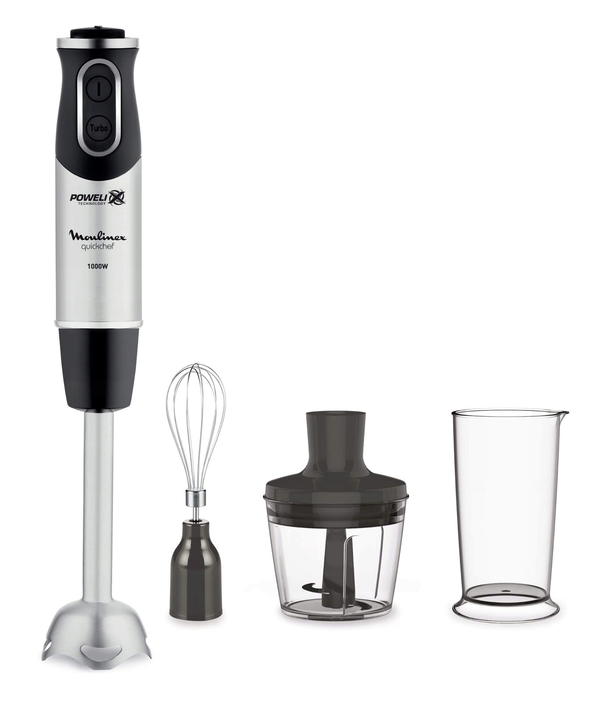 MOULINEX Quickchef Staafmixer 3-in-1 Powelix Technologie RVS
