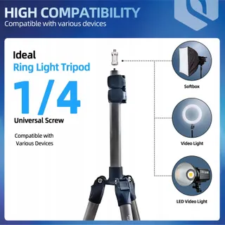 FOTOPRO Statief 208cm 360° Balhoofd Voor Camera En Telefoon — miniatuur 2