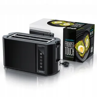 ARENDO RVS Broodrooster 4 Sneden Touchscreen Zwart — miniatuur 7
