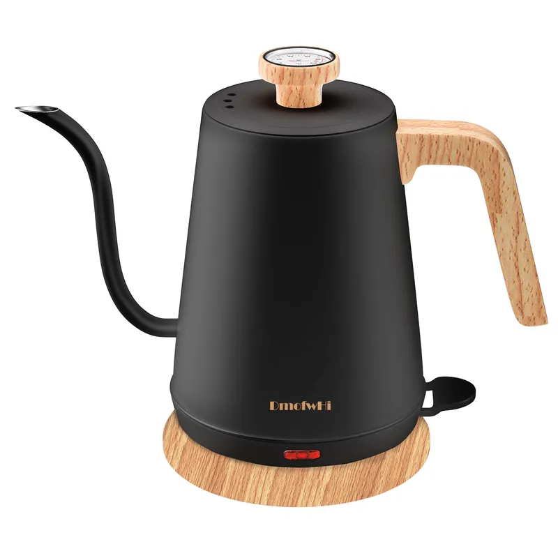 DMOFWHI Waterkoker 1L met Thermometer Roestvrij Staal 1000W — foto 1