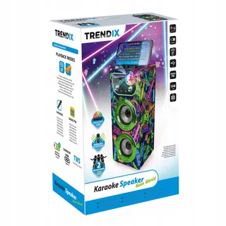 TRENDIX Neon World Karaoke Kinderen 2 Microfoons Roze Bluetooth USB — miniatuur 7