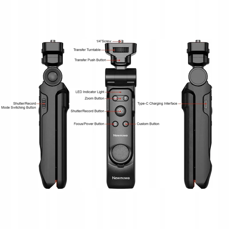 NEWMOWA Statief Afstandsbediening Sony ZV-1 ZV-1F RX100 VII A7III A6100 — foto 6
