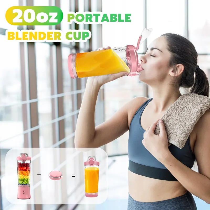 NexaEase Smoothieblender 600ml USB Keuken Reizen Kantoor — foto 3