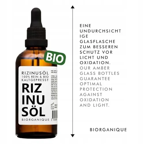 BIO RICINUSOLEJ Ricinusolie 100% Natuurlijk Nagels Wimpers Huid Baard 50ml — foto 2