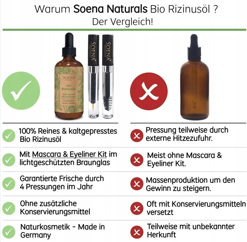 BIO Ricinusolie 100% Puur Koudgeperst Haar Wimpers Wenkbrauwen Huid — foto 3
