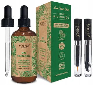 BIO Ricinusolie 100% Puur Koudgeperst Haar Wimpers Wenkbrauwen Huid — miniatuur 1