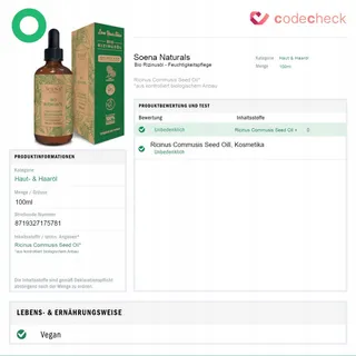 BIO Ricinusolie 100% Puur Koudgeperst Haar Wimpers Wenkbrauwen Huid — miniatuur 6