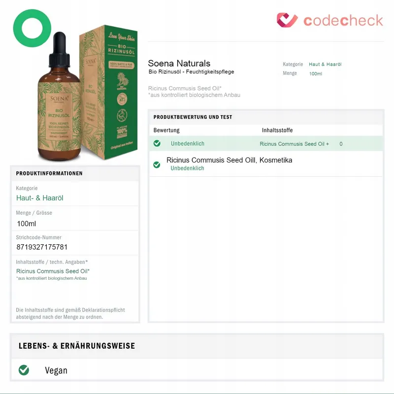 BIO Ricinusolie 100% Puur Koudgeperst Haar Wimpers Wenkbrauwen Huid — foto 6