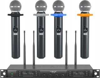 PHENYX PRO PTU-7000-4H Draadloos Microfoonsysteem 4 Kanalen — miniatuur 1