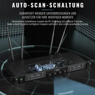 PHENYX PRO PTU-7000-4H Draadloos Microfoonsysteem 4 Kanalen — miniatuur 5