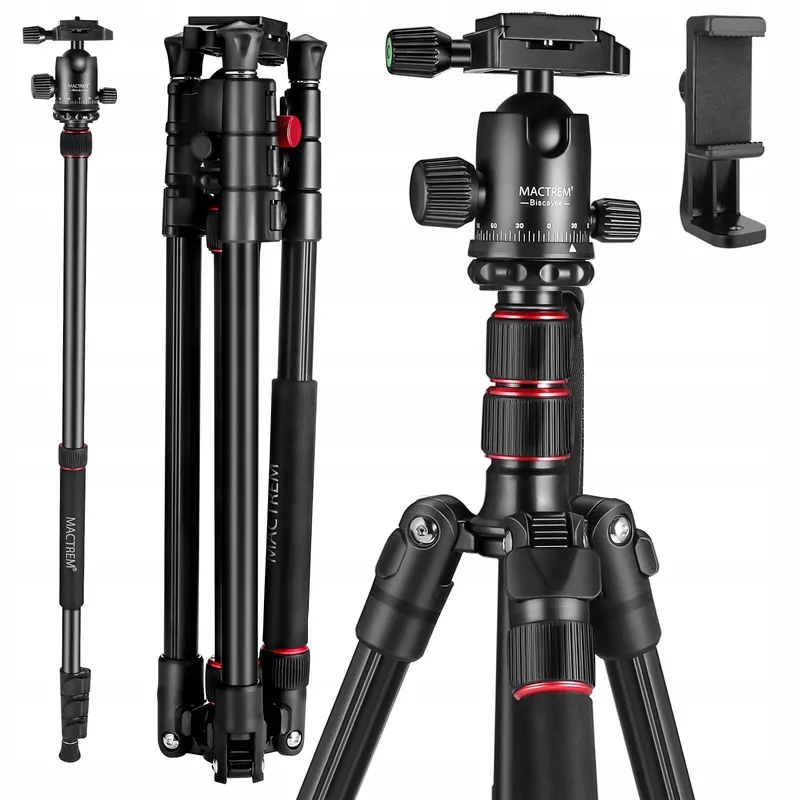 MACTREM Statief 80" DSLR Professioneel Aluminium Reizen Tas — foto 1
