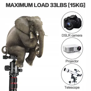 MACTREM Statief 80" DSLR Professioneel Aluminium Reizen Tas — miniatuur 2