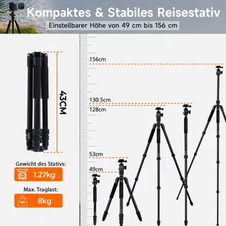 ROLLEI C5i Aluminium Fotostatief met Kogelkop en Tas — miniatuur 7