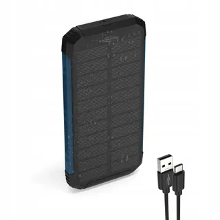 ANSMANN Solar Powerbank 10000mAh Outdoor USB-C USB-A Zaklamp — miniatuur 1