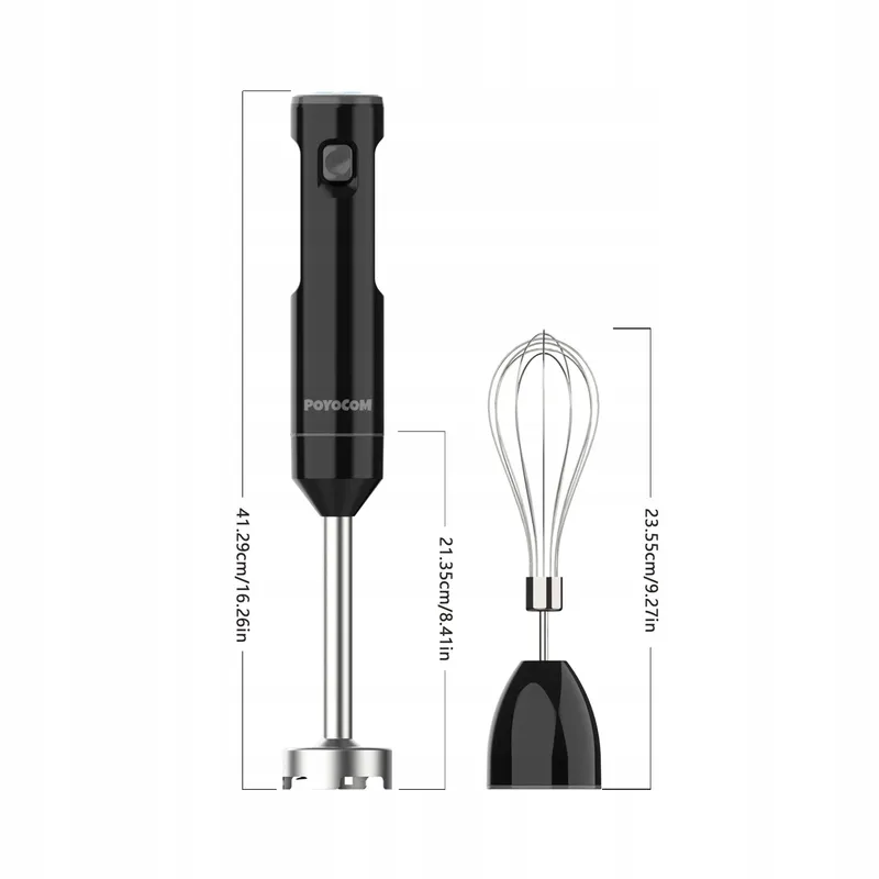 POYOCOM Draadloze Staafmixer USB-C Kabel Smoothie Soep — foto 6
