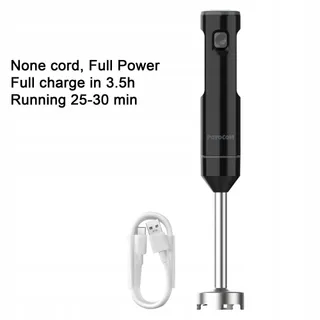 POYOCOM Draadloze Staafmixer USB-C Kabel Smoothie Soep — miniatuur 2