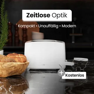 CLATRONIC Broodrooster 2 Sneetjes Liftfunctie Opwarmfunctie Wit — miniatuur 5